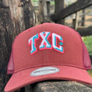 Boné TXC Custom Bordado Bordo