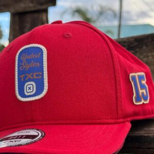 Boné TXC Custom Aplicado Vermelho