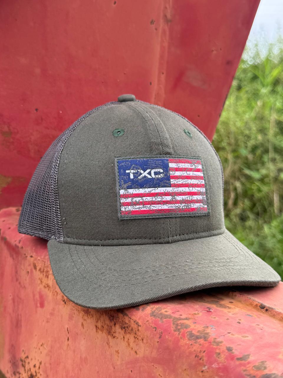 Boné TXC Custom Bordado Verde Militar Infantil