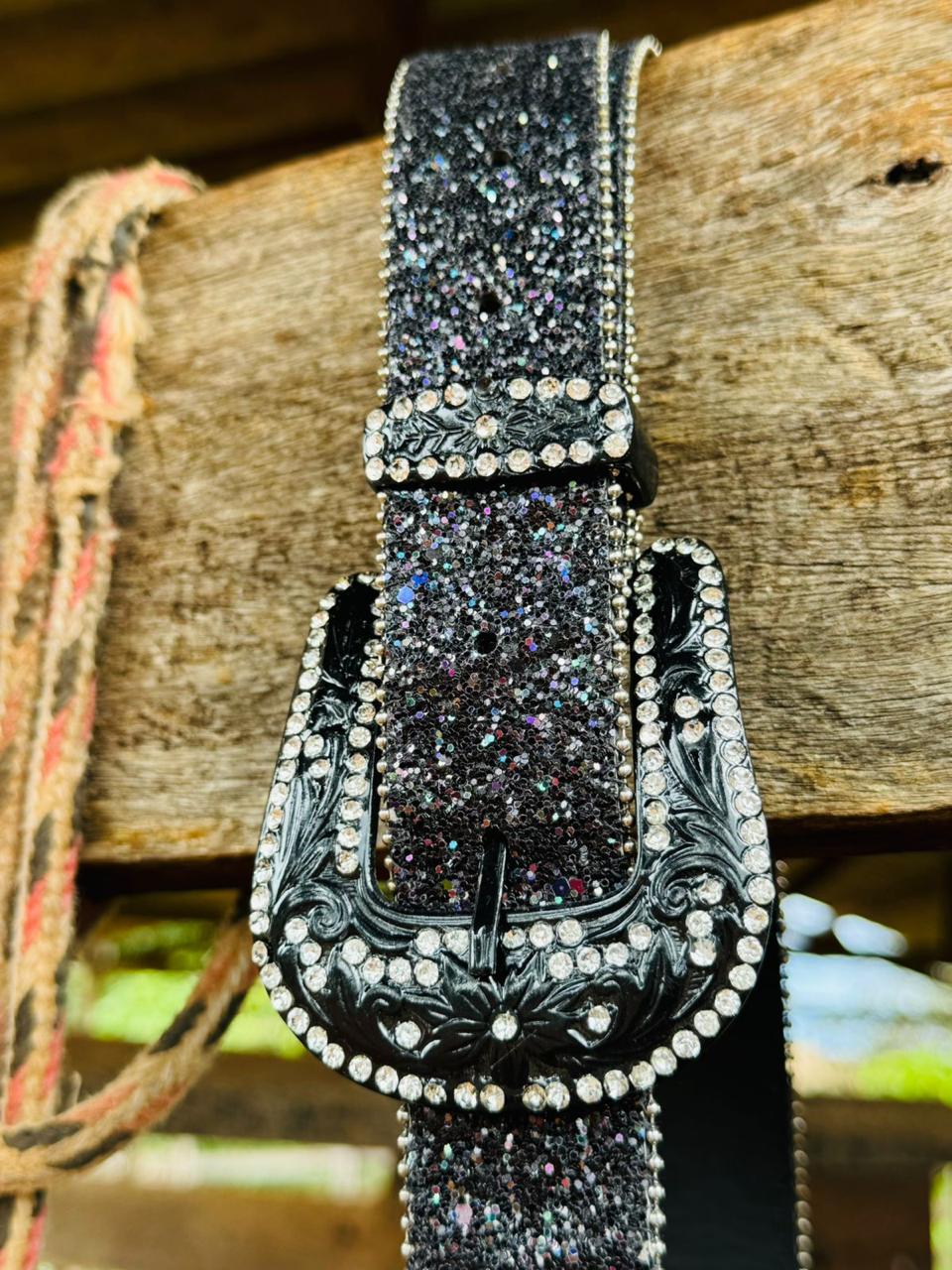 Cinto Strass Preto