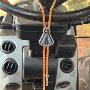 Colar Gravatinha Couro Nossa Senhora