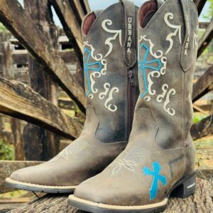 Bota Texana Cruz Azul Feminina
